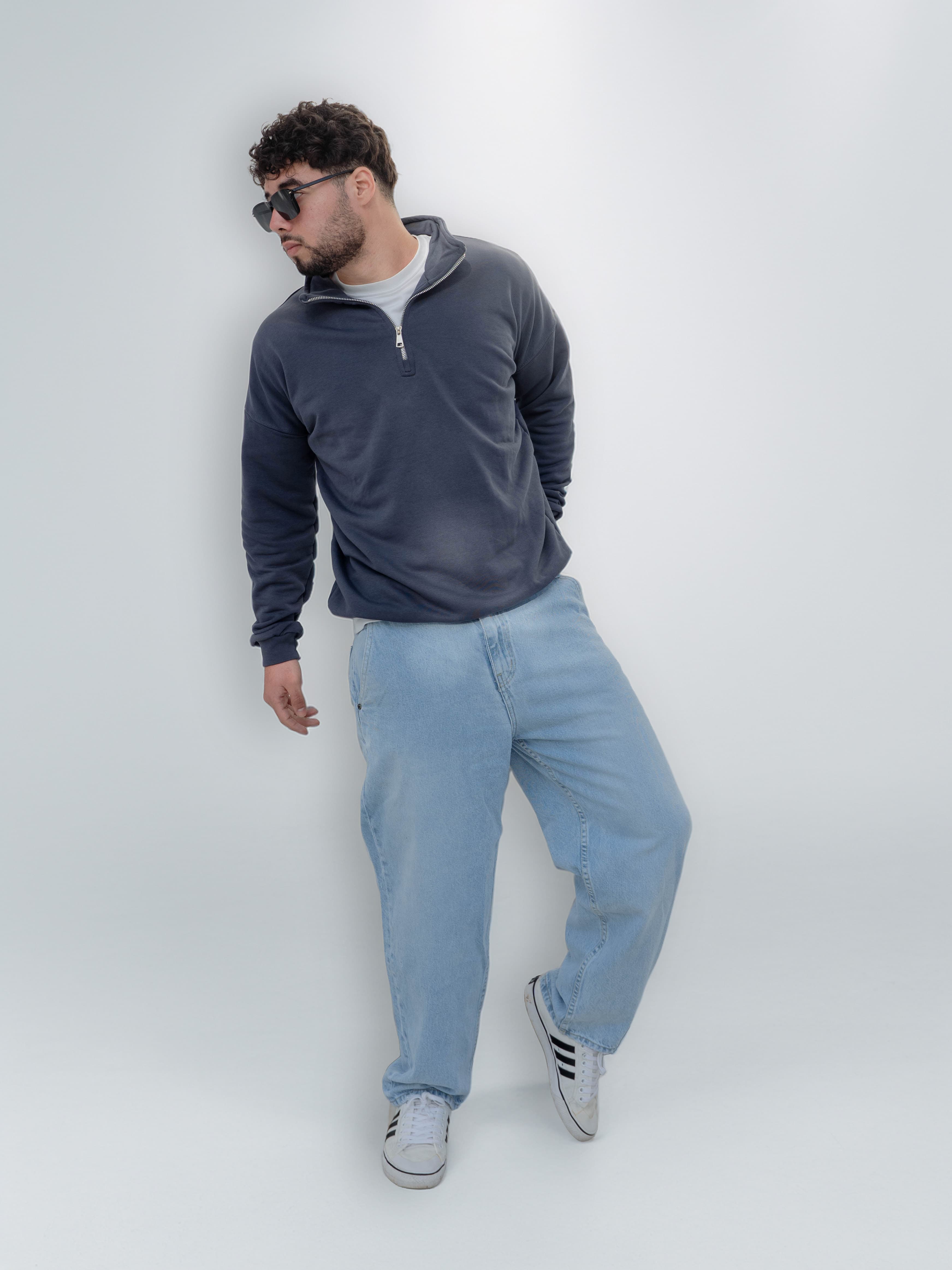 Grey Half-Zip Sweater preview